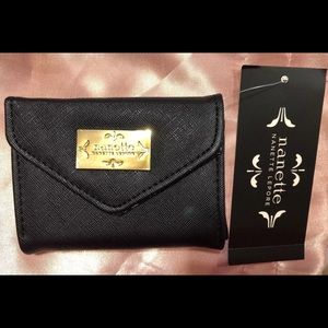 NANETTE LEPORE BRAND NEW CARD WALLET ID BLK W TAG